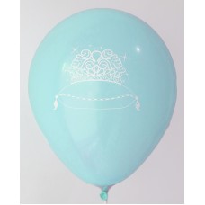 Pastel Blue Princess Printed Balloons